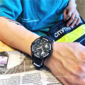 MEGIR 2097 Chronograph Mens Sport Watches With Silicone Band Big Dial Military Quartz Watch Men Clock High Quality